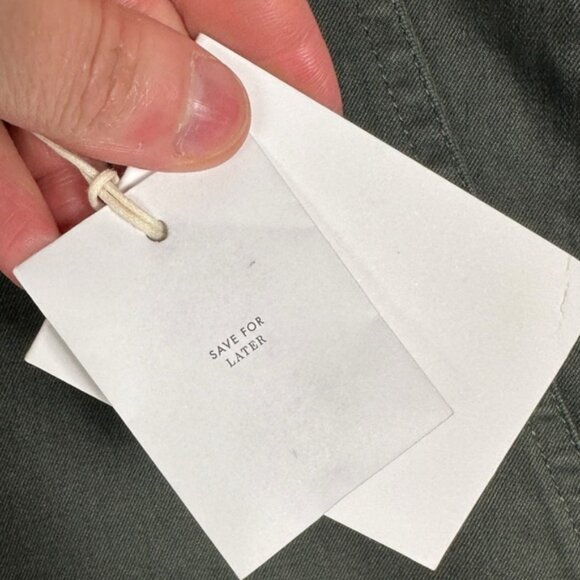 NWT Samsoe Bermuda Shorts Brown Size Large Button Fly Khaki Balder Minimal NEW L - Picture 7 of 16